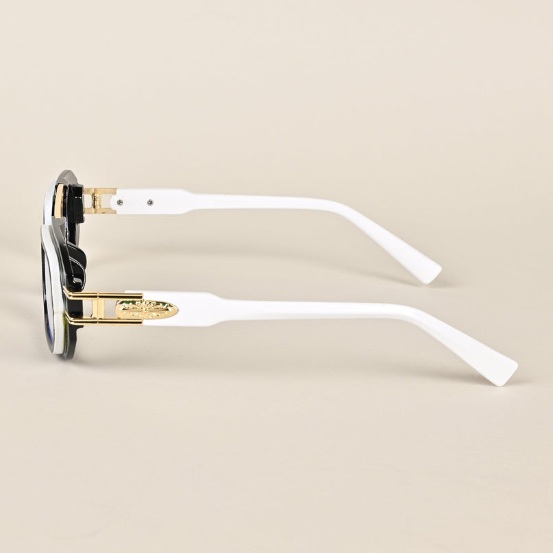 Voyage Black & White Oval Eyeglasses - MG3926