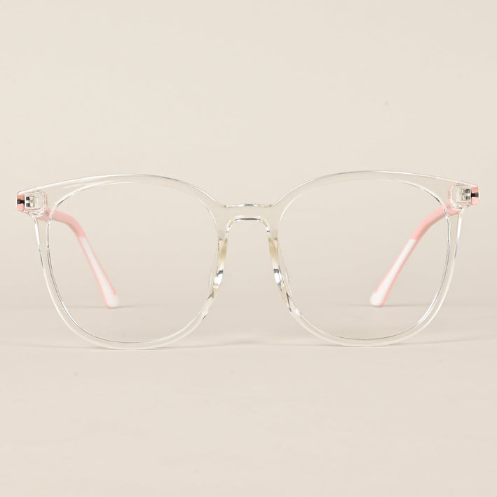 Voyage Transparent Round Eyeglasses for Men & Women (11018MG4004)