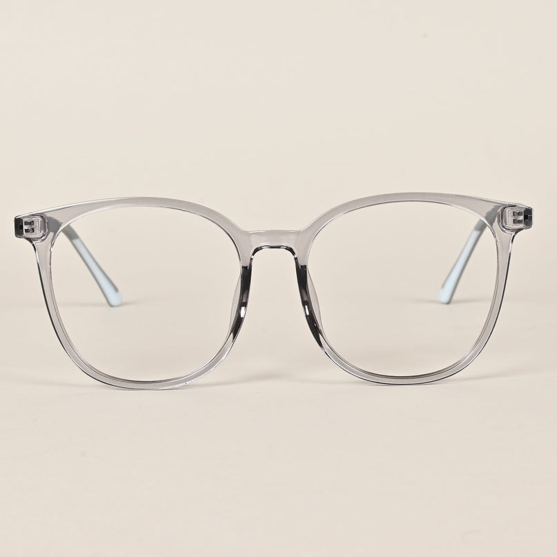 Voyage Grey Round Eyeglasses for Men & Women - MG4003