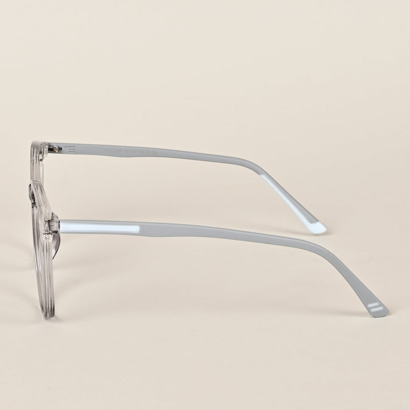 Voyage Grey Round Eyeglasses for Men & Women - MG4003