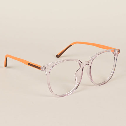 Voyage Transparent Purple Round Eyeglasses for Men & Women - MG4006
