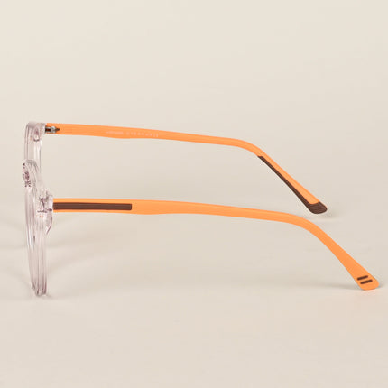 Voyage Transparent Purple Round Eyeglasses for Men & Women - MG4006