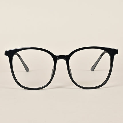 Voyage Black Round Eyeglasses for Men & Women (11018MG4002)
