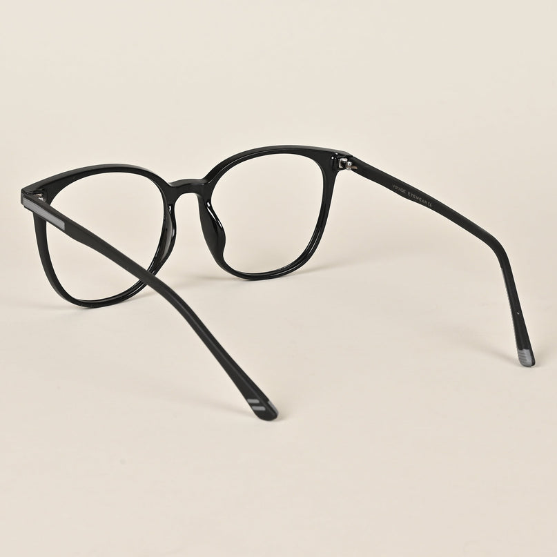 Voyage Black Round Eyeglasses for Men & Women - MG4002