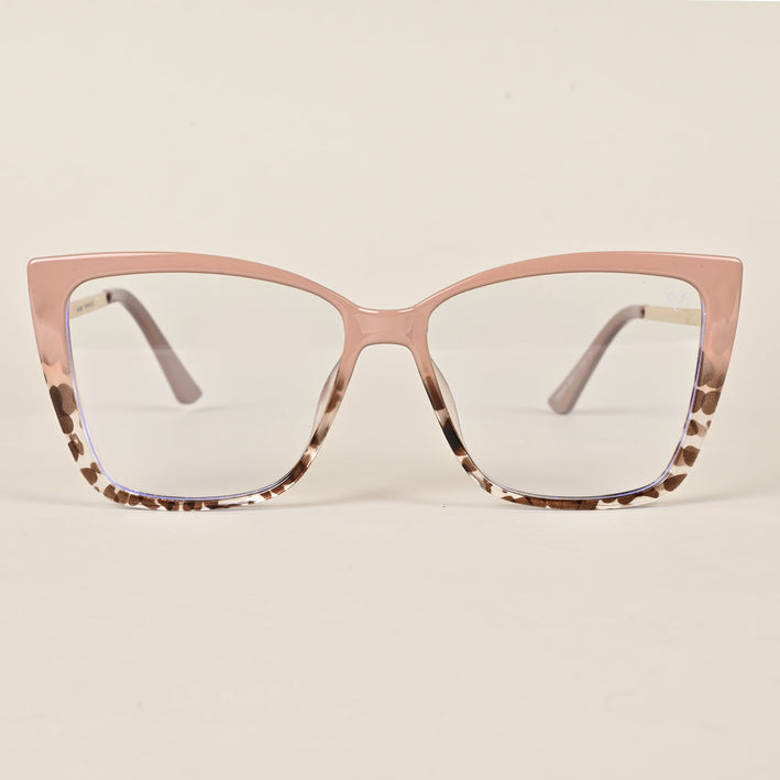 Voyage Brown Cateye Eyeglasses for Women (TR5046MG4013)
