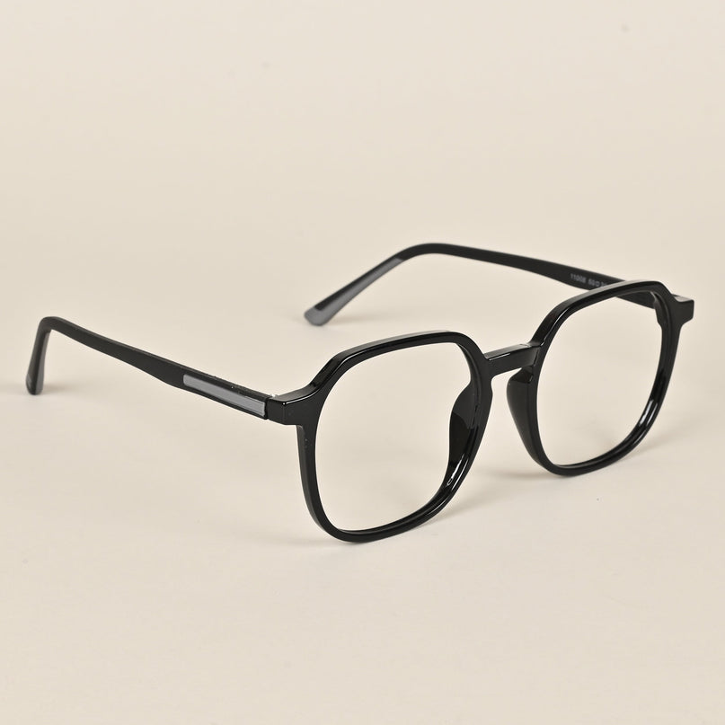 Voyage Black Over Size Eyeglasses for Men & Women - MG3993