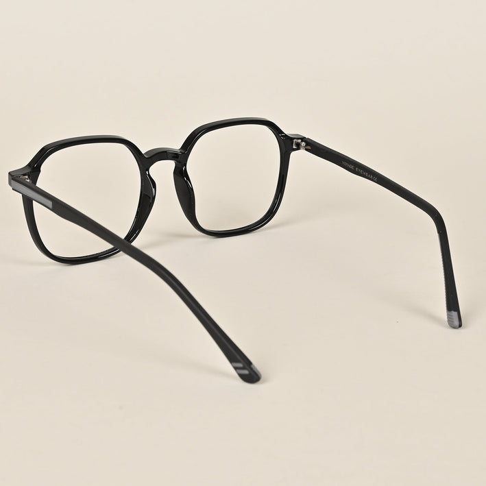 Voyage Black Over Size Eyeglasses for Men & Women - MG3993