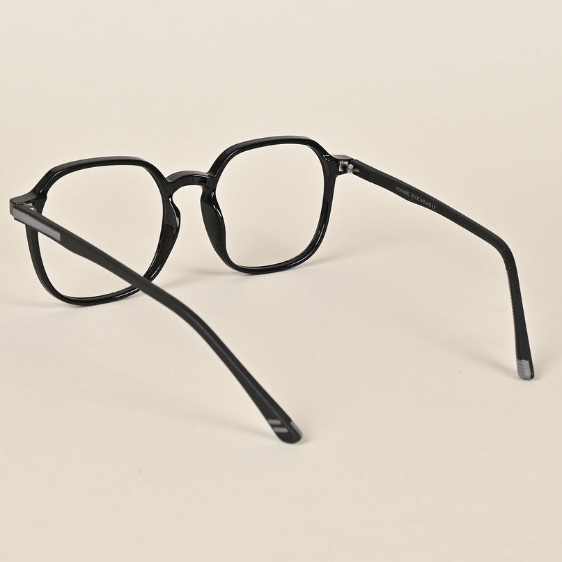 Voyage Black Over Size Eyeglasses for Men & Women - MG3993
