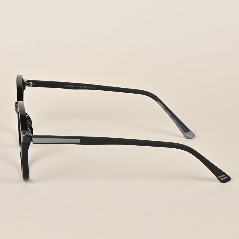Voyage Black Over Size Eyeglasses for Men & Women - MG3993