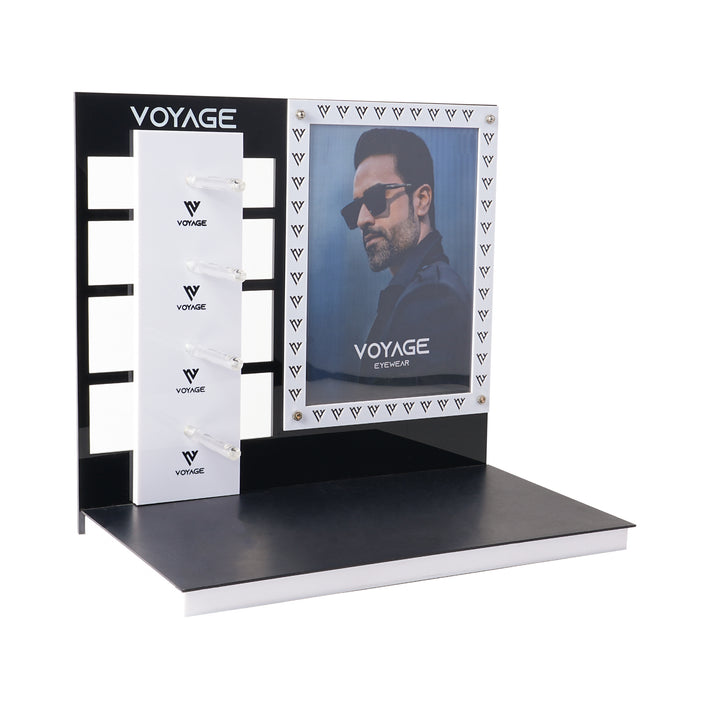 Voyage Display Stand with 4 Holder for Sunglasses & Eyeglasses - Black