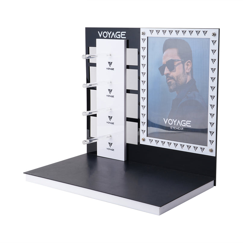 Voyage Display Stand with 4 Holder for Sunglasses & Eyeglasses - Black