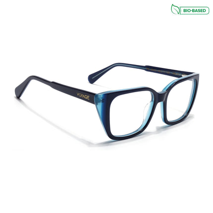 Voyage Glaze Blue Cateye Acetate Eyeglasses for Women (FPK26001FMG8080)