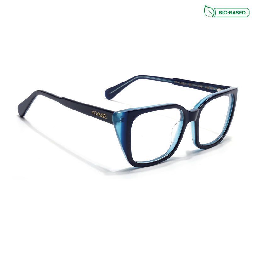 Voyage Glaze Blue Cateye Acetate Eyeglasses for Women (FPK26001FMG8080)