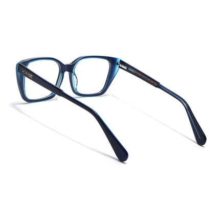 Voyage Glaze Blue Cateye Acetate Eyeglasses for Women (FPK26001FMG8080)