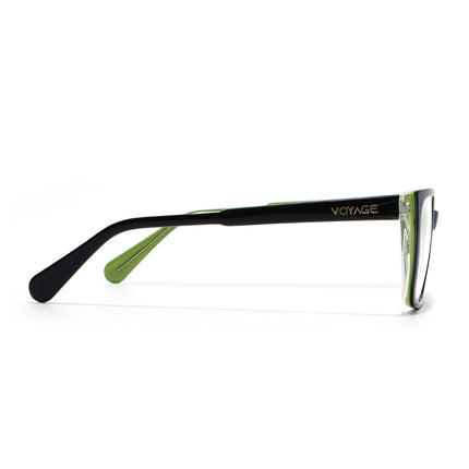 Voyage Glaze Black & Green Cateye Acetate Eyeglasses for Women (FPK26001FMG8081)