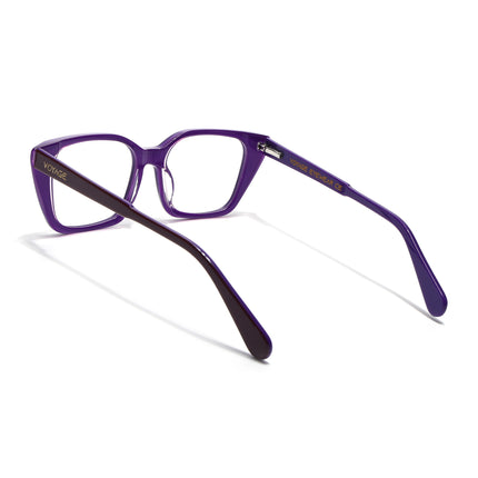 Voyage Glaze Black & Purple Cateye Acetate Eyeglasses for Women (FPK26001FMG8082)