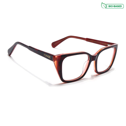 Voyage Glaze Black & Red Cateye Acetate Eyeglasses for Women (FPK26001FMG8083)