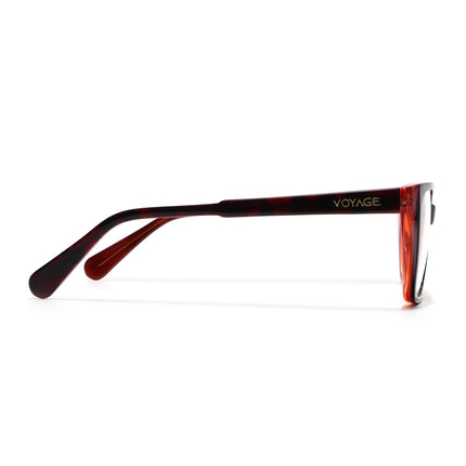 Voyage Glaze Black & Red Cateye Acetate Eyeglasses for Women (FPK26001FMG8083)