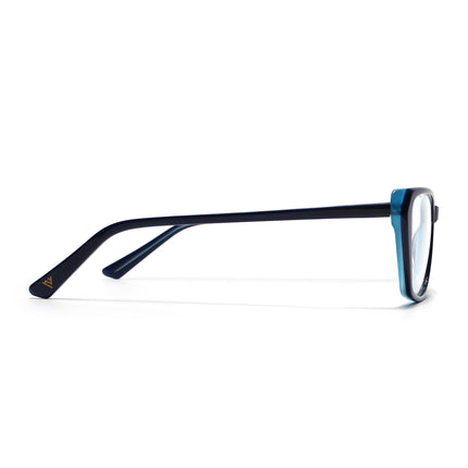 Voyage Glaze Blue Cateye Acetate Eyeglasses for Men & Women (FPK26002FMG8099)