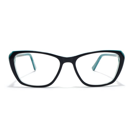 Voyage Glaze Green Cateye Acetate Eyeglasses for Men & Women (FPK26002FMG8100)