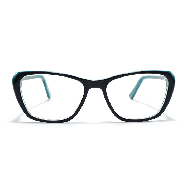 Voyage Glaze Green Cateye Acetate Eyeglasses for Men & Women (FPK26002FMG8100)