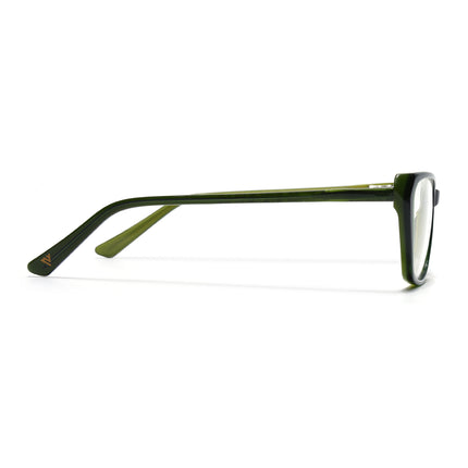 Voyage Glaze Olive Cateye Acetate Eyeglasses for Men & Women (FPK26002FMG8101)