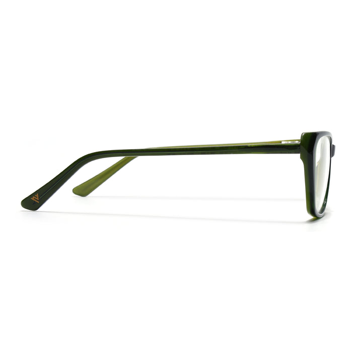 Voyage Glaze Olive Cateye Acetate Eyeglasses for Men & Women (FPK26002FMG8101)