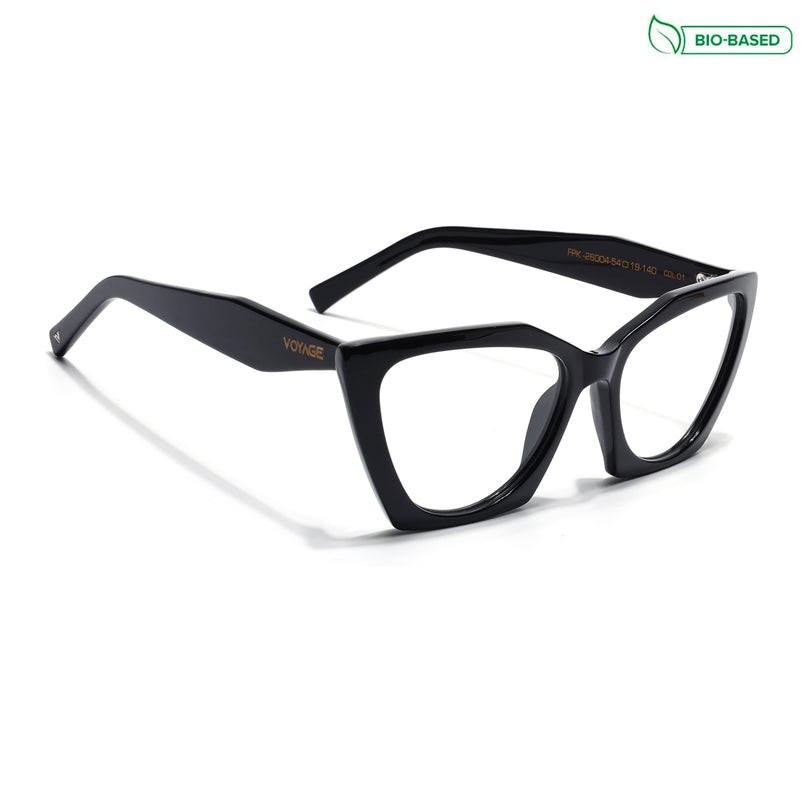 Voyage Glaze Black Cateye Acetate Eyeglasses for Women (FPK26004FMG8143)