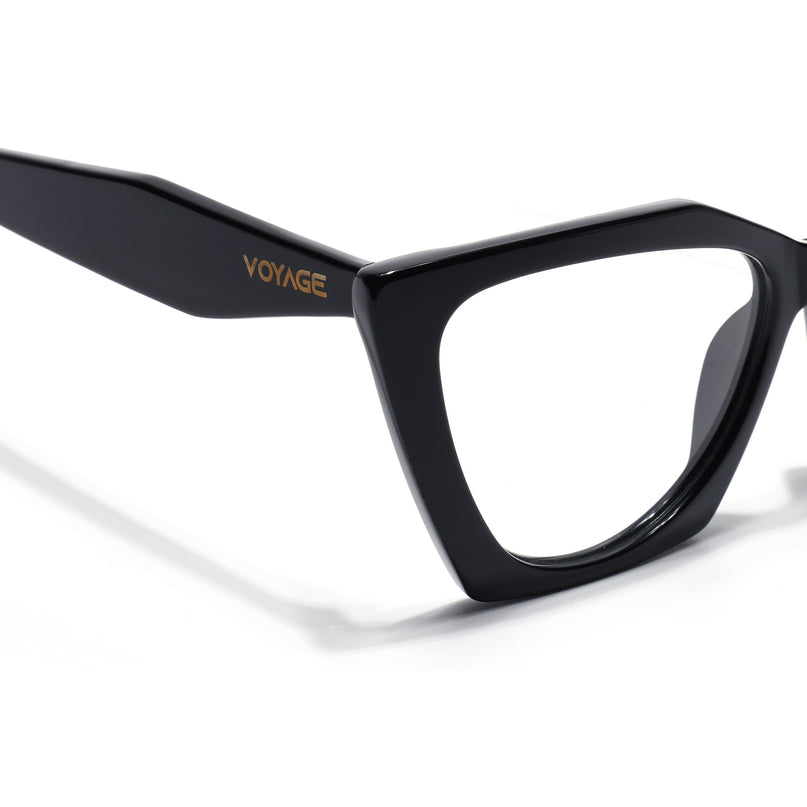 Voyage Glaze Black Cateye Acetate Eyeglasses for Women (FPK26004FMG8143)