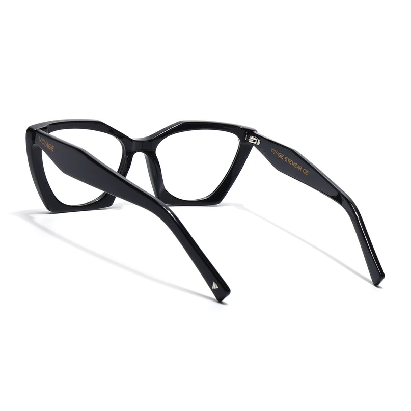 Voyage Glaze Black Cateye Acetate Eyeglasses for Women (FPK26004FMG8143)