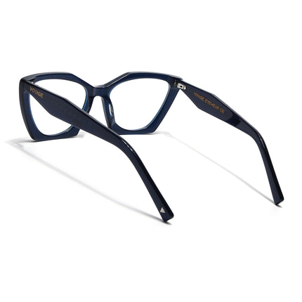 Voyage Glaze Blue Cateye Acetate Eyeglasses for Women (FPK26004FMG8144)