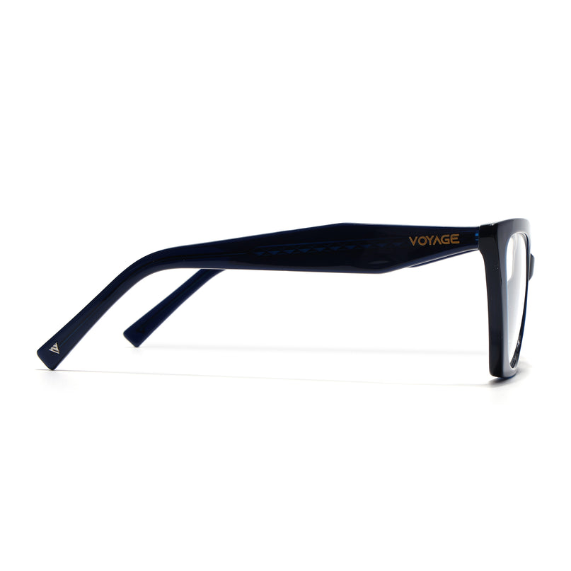 Voyage Glaze Blue Cateye Acetate Eyeglasses for Women (FPK26004FMG8144)