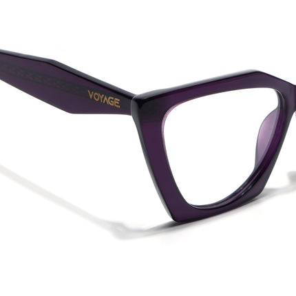 Voyage Glaze Purple Cateye Acetate Eyeglasses for Women (FPK26004FMG8145)