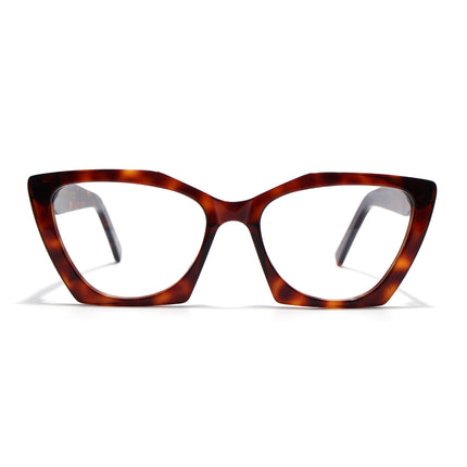 Voyage Glaze Demi Brown Cateye Acetate Eyeglasses for Women (FPK26004FMG8147)
