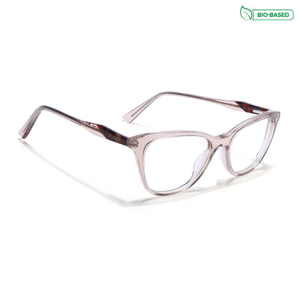 Voyage Glaze Brown Cateye Acetate Eyeglasses for Men & Women (FPK26005FMG8085)