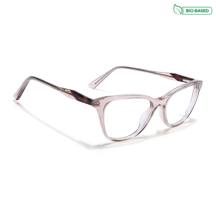Voyage Glaze Brown Cateye Acetate Eyeglasses for Men & Women (FPK26005FMG8085)