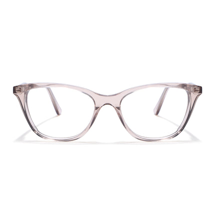 Voyage Glaze Brown Cateye Acetate Eyeglasses for Men & Women (FPK26005FMG8085)