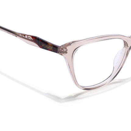 Voyage Glaze Brown Cateye Acetate Eyeglasses for Men & Women (FPK26005FMG8085)