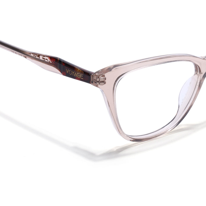 Voyage Glaze Brown Cateye Acetate Eyeglasses for Men & Women (FPK26005FMG8085)