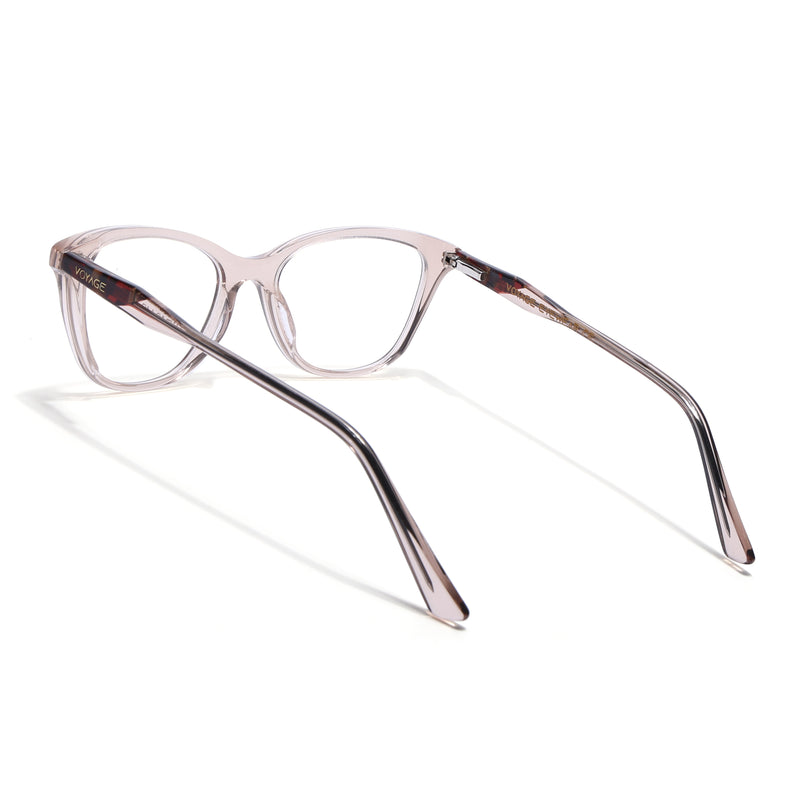 Voyage Glaze Brown Cateye Acetate Eyeglasses for Men & Women (FPK26005FMG8085)
