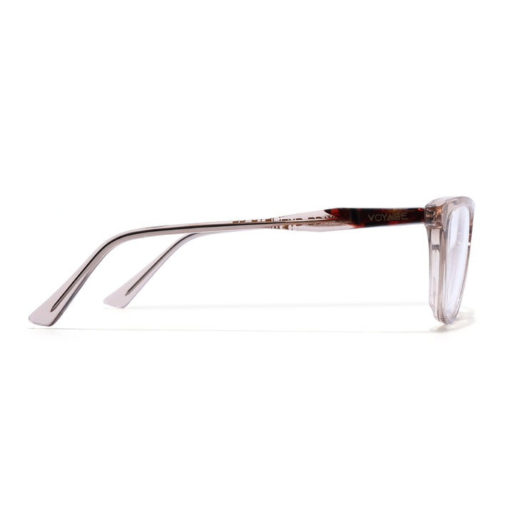 Voyage Glaze Brown Cateye Acetate Eyeglasses for Men & Women (FPK26005FMG8085)