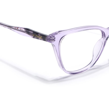 Voyage Glaze Purple Cateye Acetate Eyeglasses for Men & Women (FPK26005FMG8086)