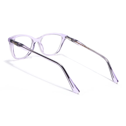 Voyage Glaze Purple Cateye Acetate Eyeglasses for Men & Women (FPK26005FMG8086)