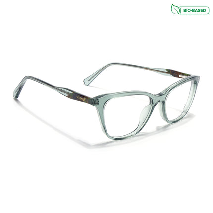 Voyage Glaze Green Cateye Acetate Eyeglasses for Men & Women (FPK26005FMG8087)