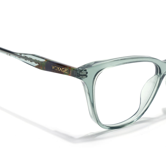 Voyage Glaze Green Cateye Acetate Eyeglasses for Men & Women (FPK26005FMG8087)
