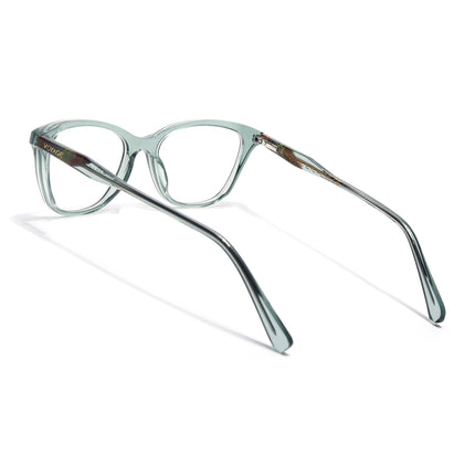 Voyage Glaze Green Cateye Acetate Eyeglasses for Men & Women (FPK26005FMG8087)