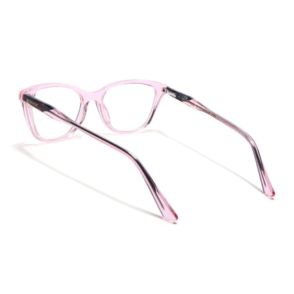 Voyage Glaze Pink Cateye Acetate Eyeglasses for Men & Women (FPK26005FMG8088)