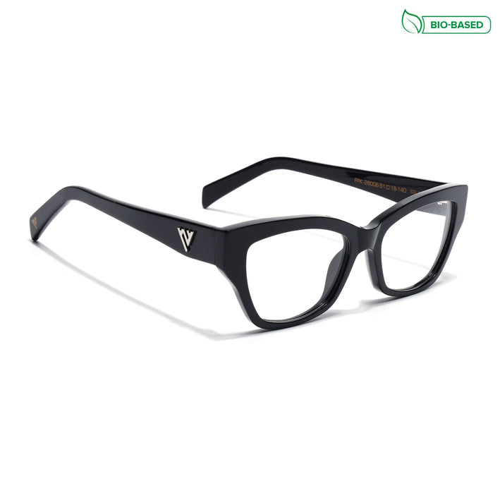 Voyage Glaze Black Cateye Acetate Eyeglasses for Women (FPK26006FMG8129)