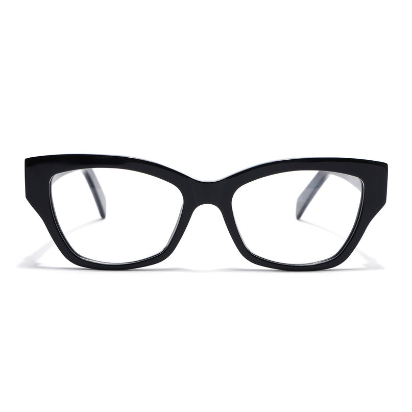 Voyage Glaze Black Cateye Acetate Eyeglasses for Women (FPK26006FMG8129)