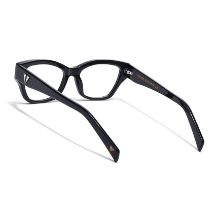 Voyage Glaze Black Cateye Acetate Eyeglasses for Women (FPK26006FMG8129)